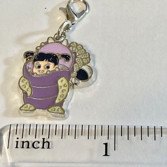 Vintage Disney Monsters Inc Toddler Boo Clip On Charm Zipper Pull Bag Pixar - Picture 6 of 7